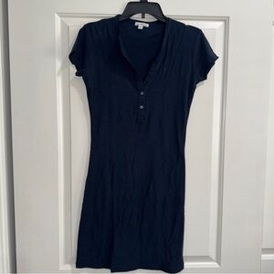 James Perse Deep Blue T-shirt Dress